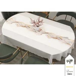Nappe table ovale toile cirée