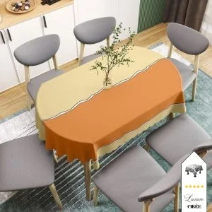 Toile ciré orange jaune