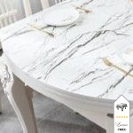 Toile cirée nappe ovale