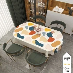 toile cirée table ovale